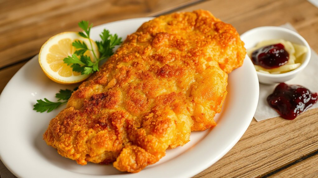 schnitzel with classic accompaniments