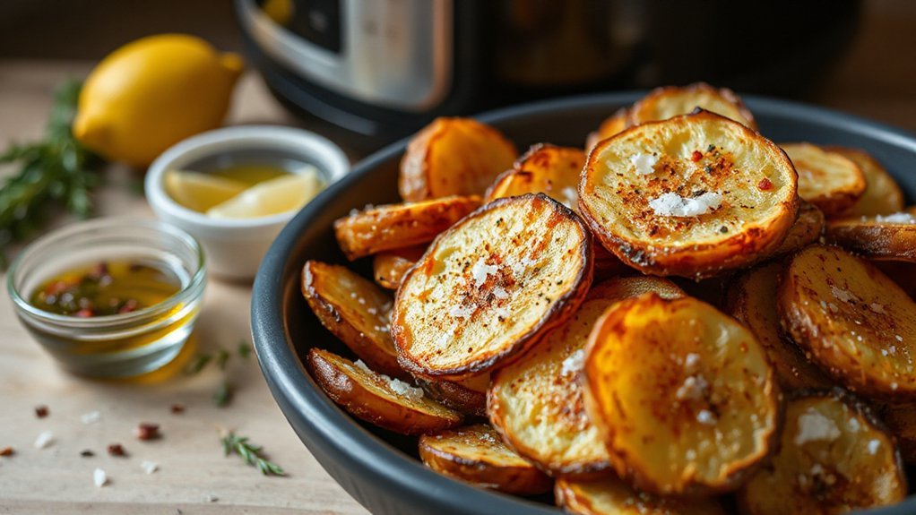 seasoned air fried radish variations
