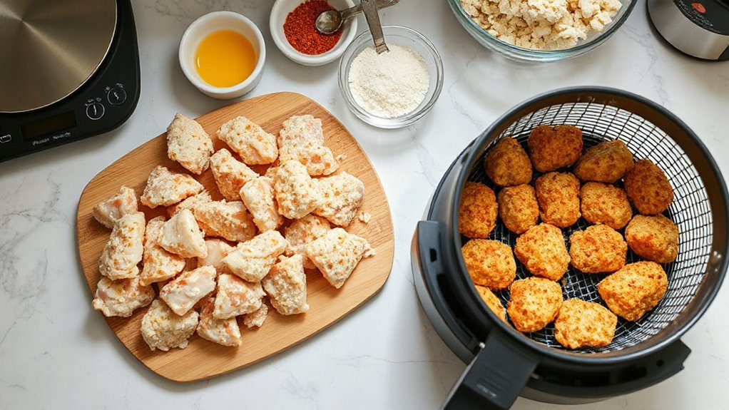 seasoned panko crusted chicken bites
