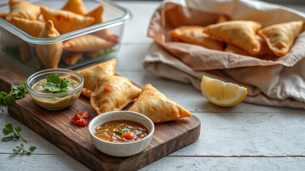 serve with chutneys freeze