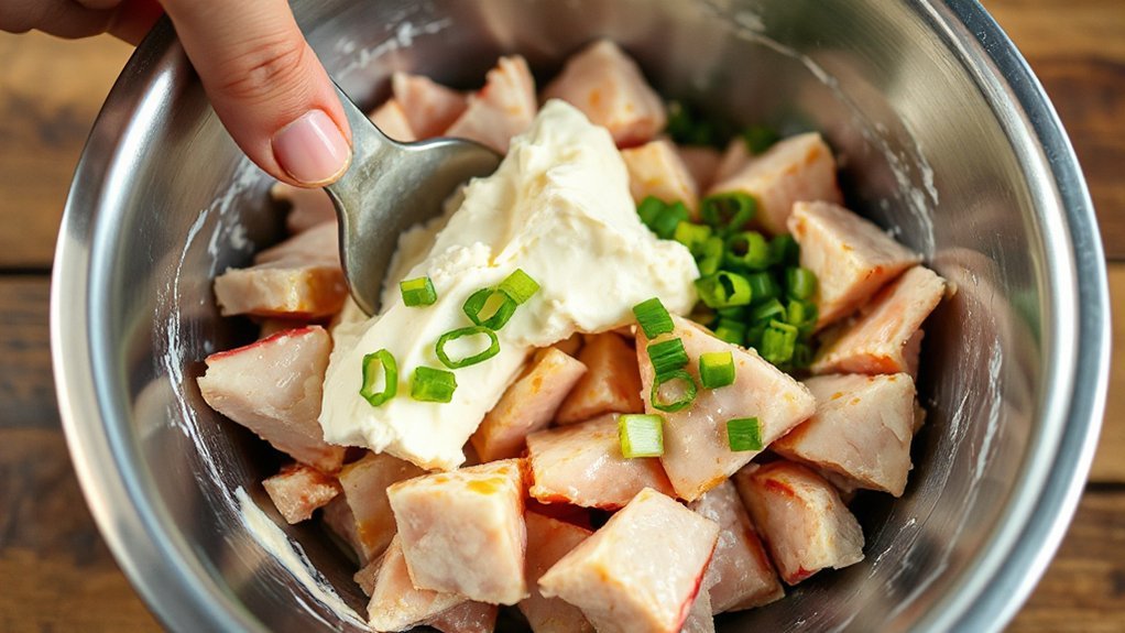 silky tangy umami filling