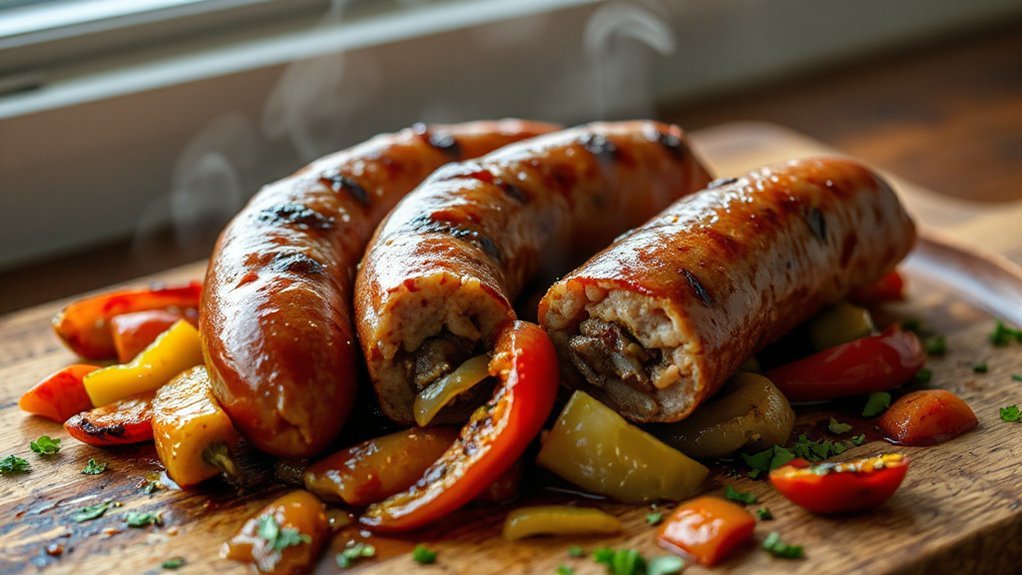 simmered brats before crisping