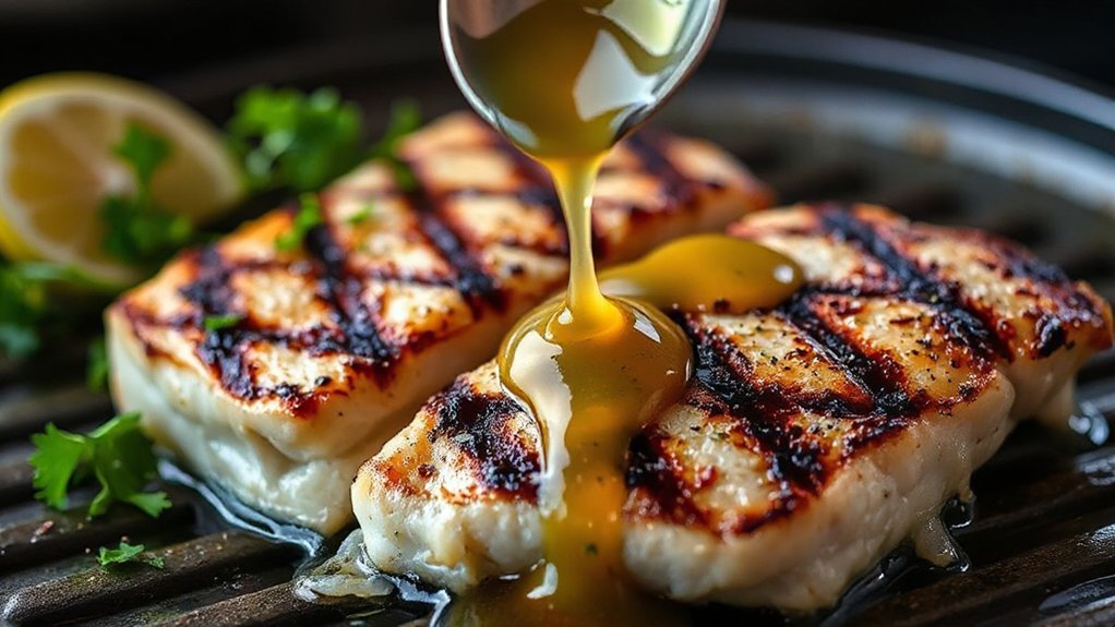 slowly whisked lemon butter