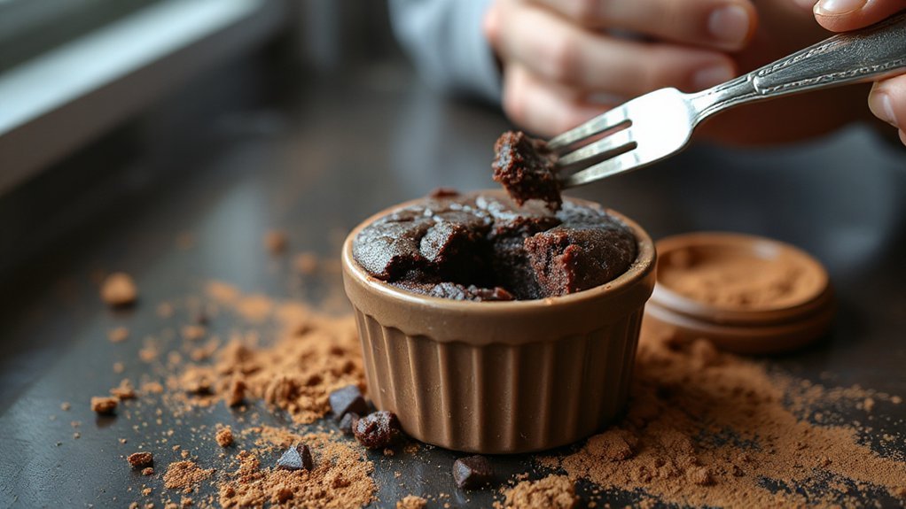 small batch fudgy air fryer brownies