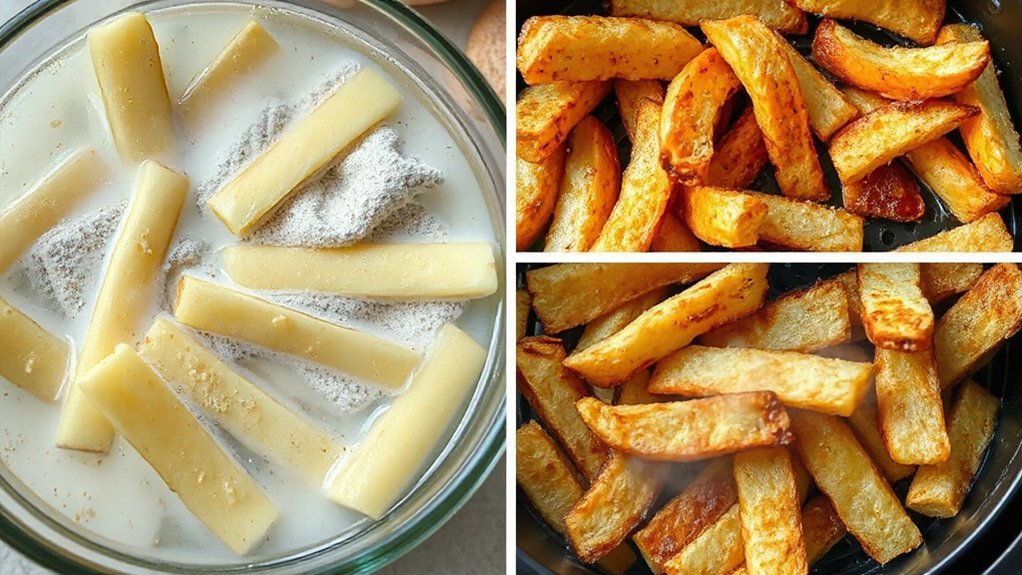 soak dry remove starch