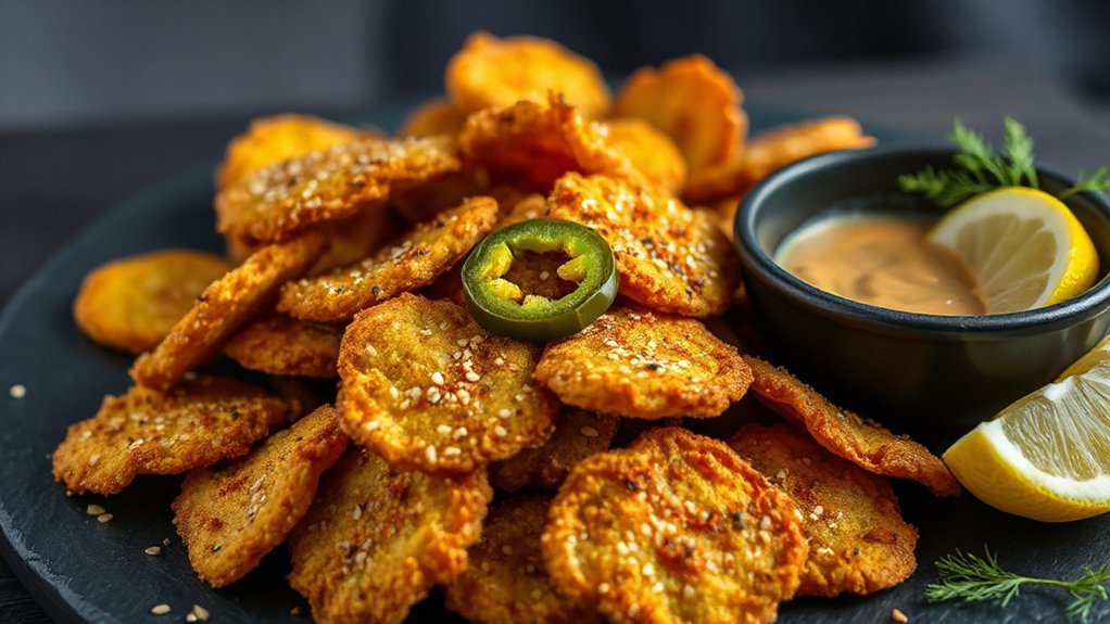 spiced coatings stuffed pickles
