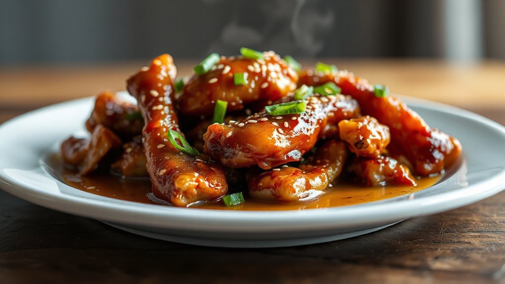 sticky air fryer honey chicken