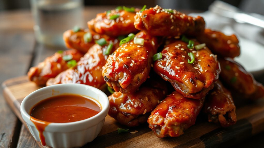 sticky sweet air fried wings