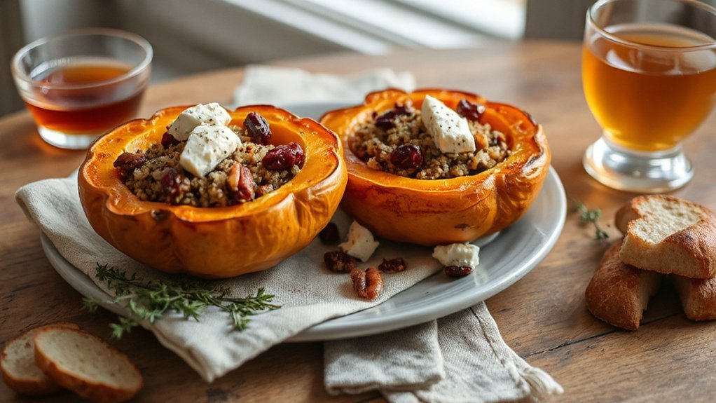 stuffed acorn squash pairings