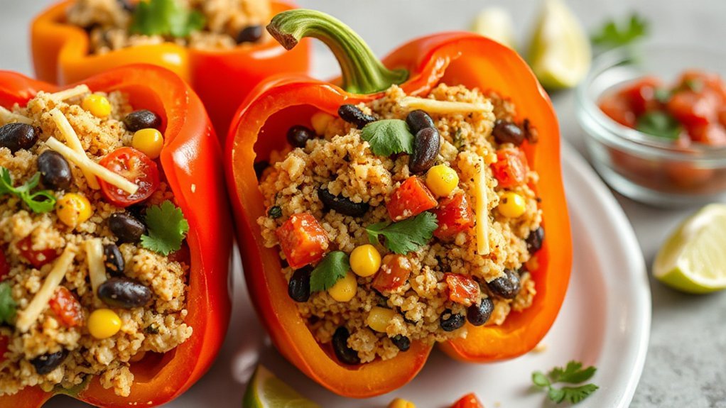 stuffed peppers with grains