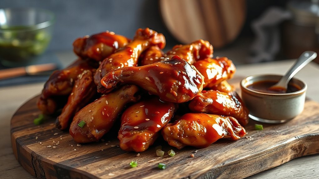 sweet tangy glossy sticky