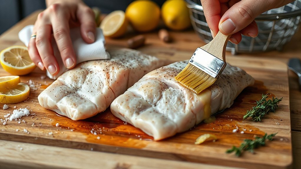 thaw dry trim portion