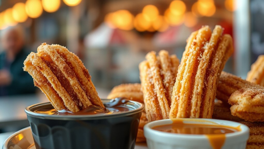 toss hot churros immediately