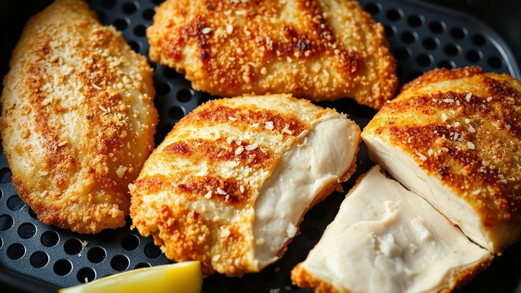 uniform half inch chicken pieces