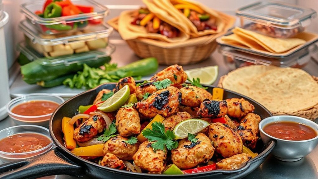 warm fajitas garnish store