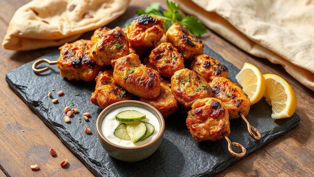 warm plate diagonal skewers